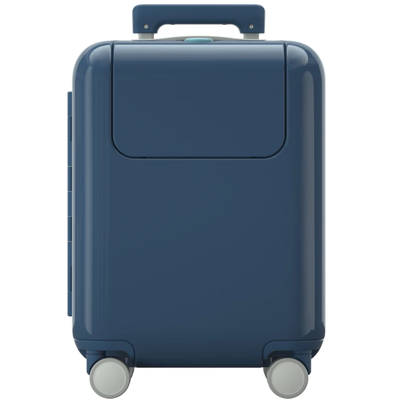 Royalblue ZYJ для мужчин, женщин, детей, багаж для путешествий, s для мальчиков и девочек, Милая тележка, сплав, самолет на колесиках, чемодан, Спиннер, колеса, багажник, 17 дюймов, чемодан - Цвет: Royalblue
