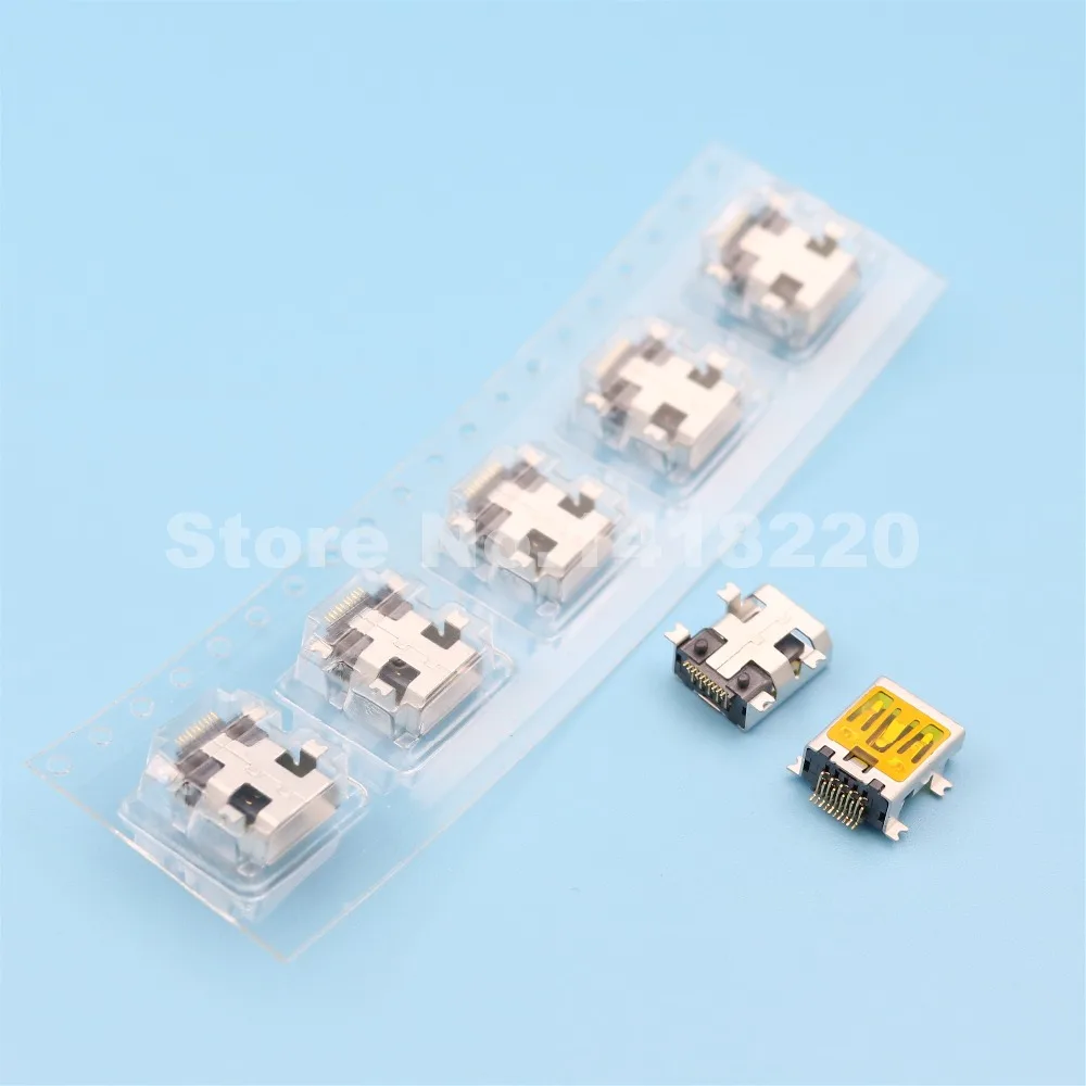 100 шт. мини USB гнездовой 10Pin SMD разъем SMT PCB припой для ремонта|connector for pcb|connector usbconnector