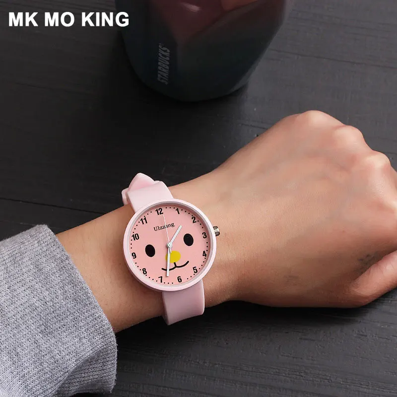 Харадзюку Ретро Стиль Кварцевые Мужские Женские Простые парные Часы