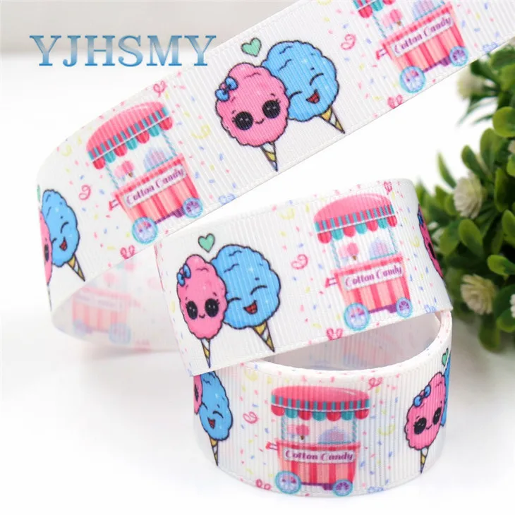 YJHSMY G-18802-777, 25 мм 5 ярдов мультфильм печатных корсажные ленты, DIY ручной работы аксессуары для волос материал свадебный подарок упаковка - Цвет: G-18802-778