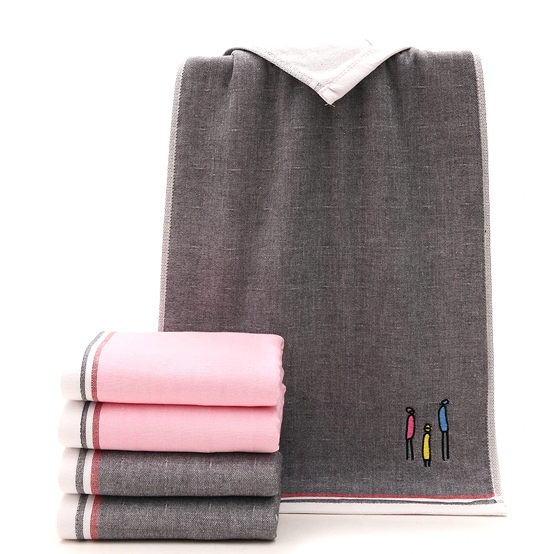 

4pcs/lot 100% Cotton Gauze Towel Face Wash Household Adult Sweetheart Cotton Face Towel Student Soft Absorbent Family Authentic
