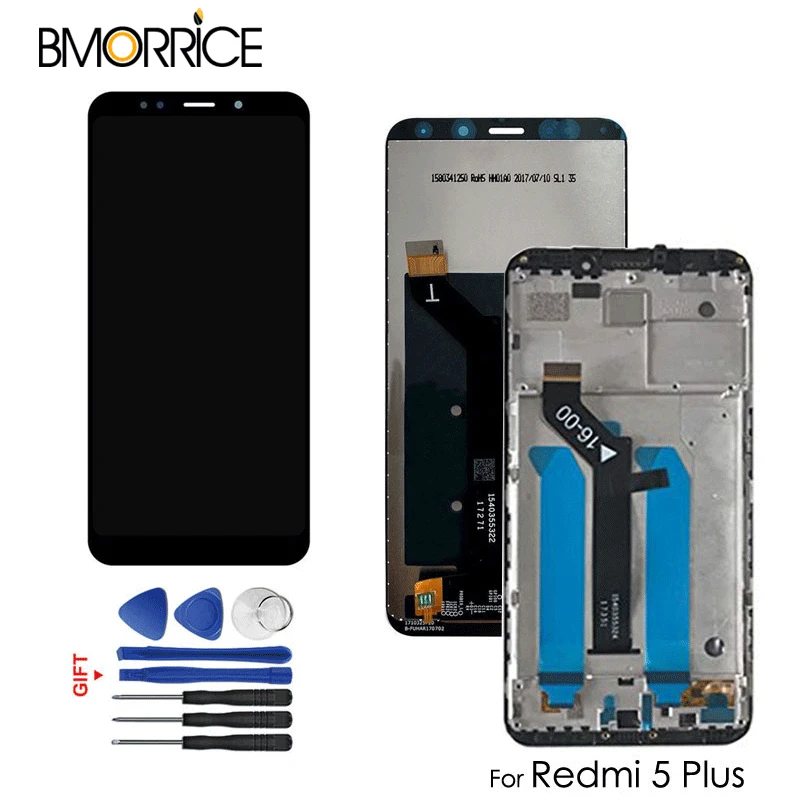 Оригинальный ЖК дисплей для Xiaomi Redmi 5 Plus экран сенсорный дигитайзер в сборе без