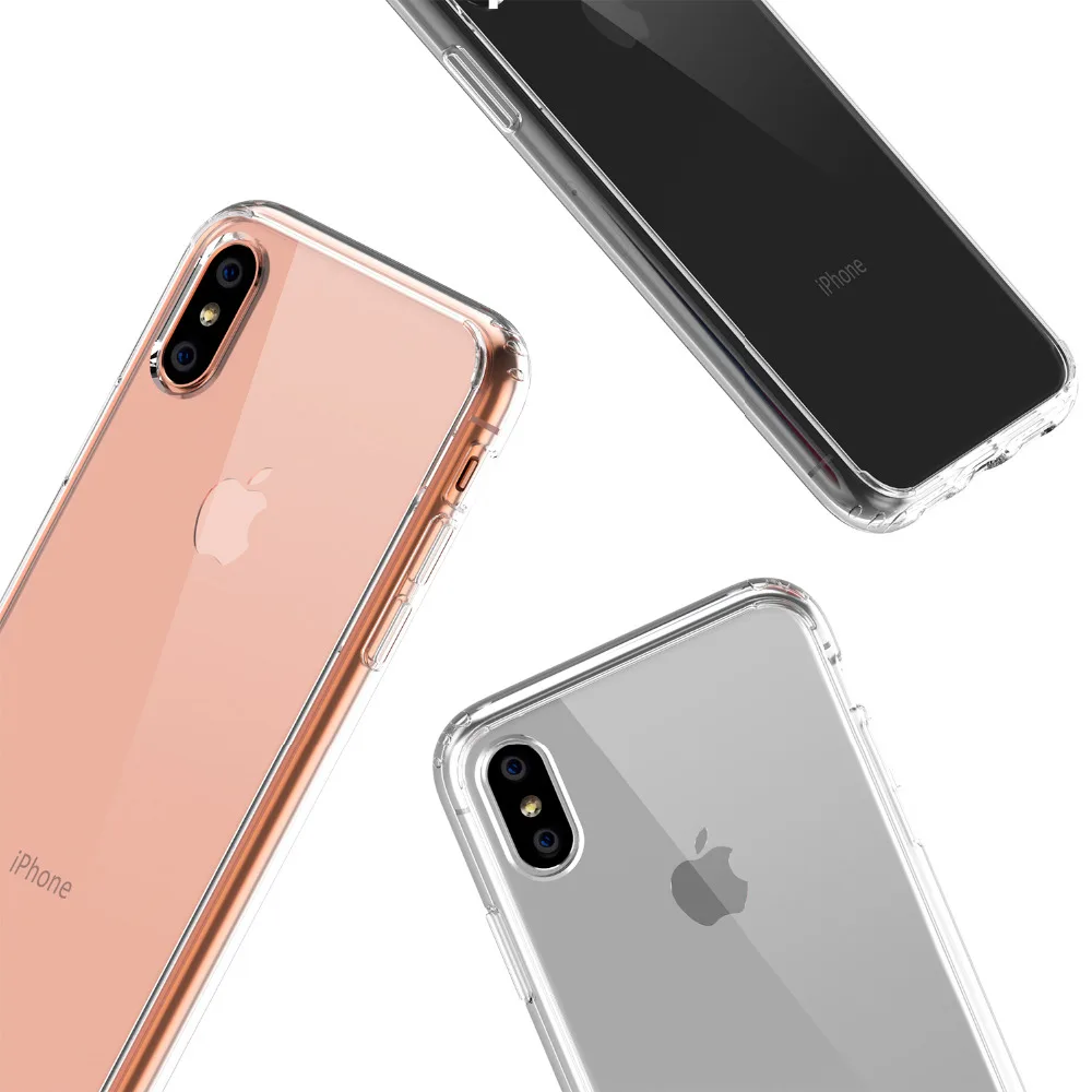 Чехлы для Iphone X XS мода Ультра Прозрачный тонкий sleek ударопрочность царапинам
