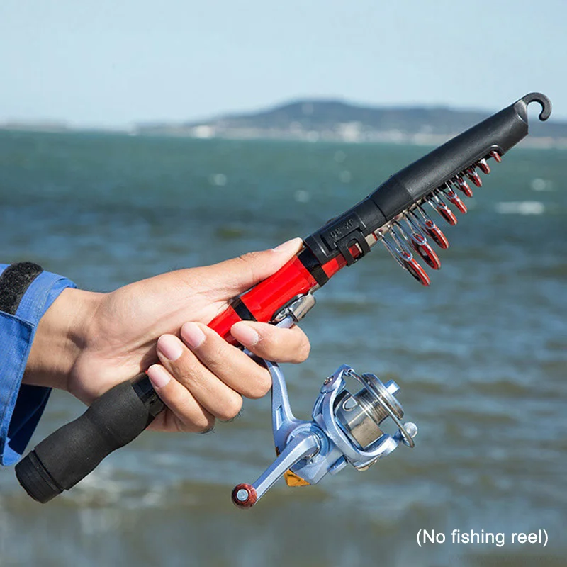 Newly High Quality Portable Telescopic Fishing Pole Small Size Hard Rod for Sea Lake C55K Sale | Спорт и развлечения