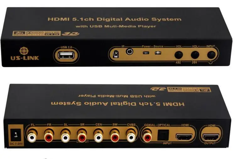 4K * 2K HDMI преобразователь разветвитель DTS AC3 5 1 аудио декодер DAC|5.1 audio decoder|5.1 audioaudio