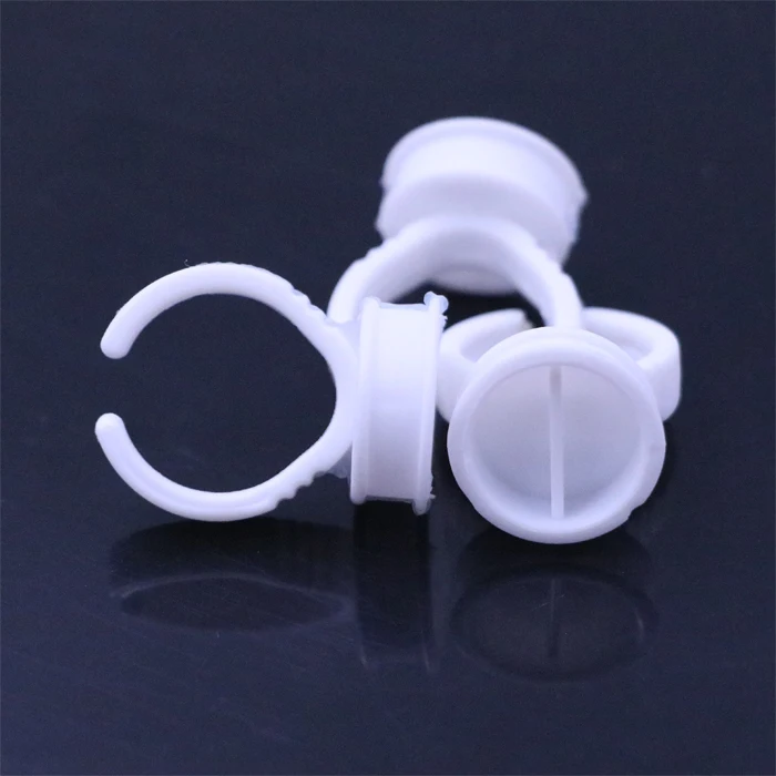 100 шт белый пластиковый одноразовый Перманентный макияж бровей губ контейнер для