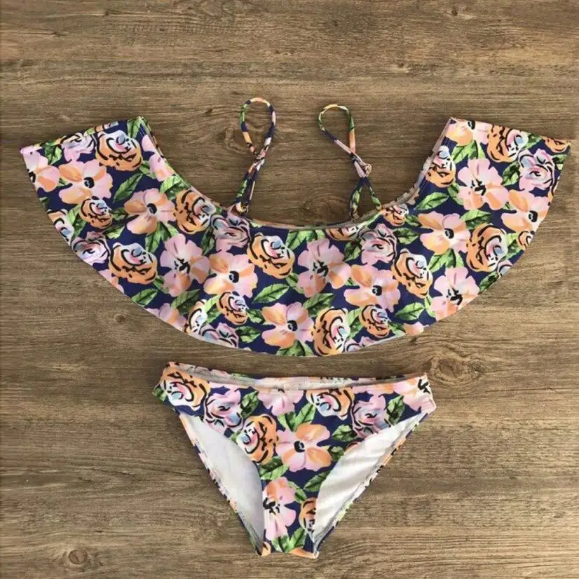 Купальники Женские 2018 повседневные Модные женские s с открытыми плечами