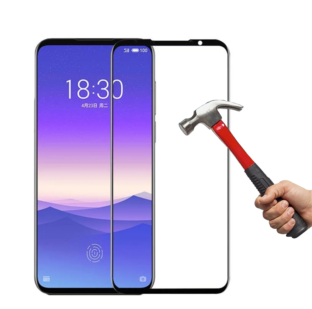2.5D Закаленное стекло для Meizu 16S полное покрытие 9H 0 3 мм защитная пленка экрана 16s