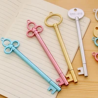 0 38mm creative gold key gel pen metal texture cute kawaii customalized pens for kids novely item school supplies