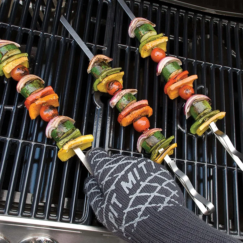 Перчатки для приготовления пищи на гриле и предплечье защитные толстые