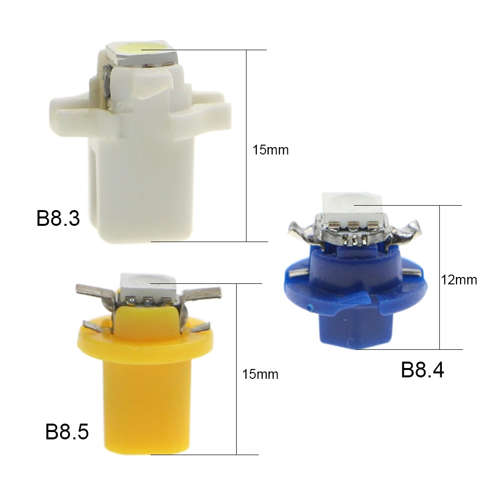 KEIN 100 шт. t5 led B8.3 B8.4 B8.5 B8.5D 509T 1SMD 5050 Светодиодный индикатор приборной панели