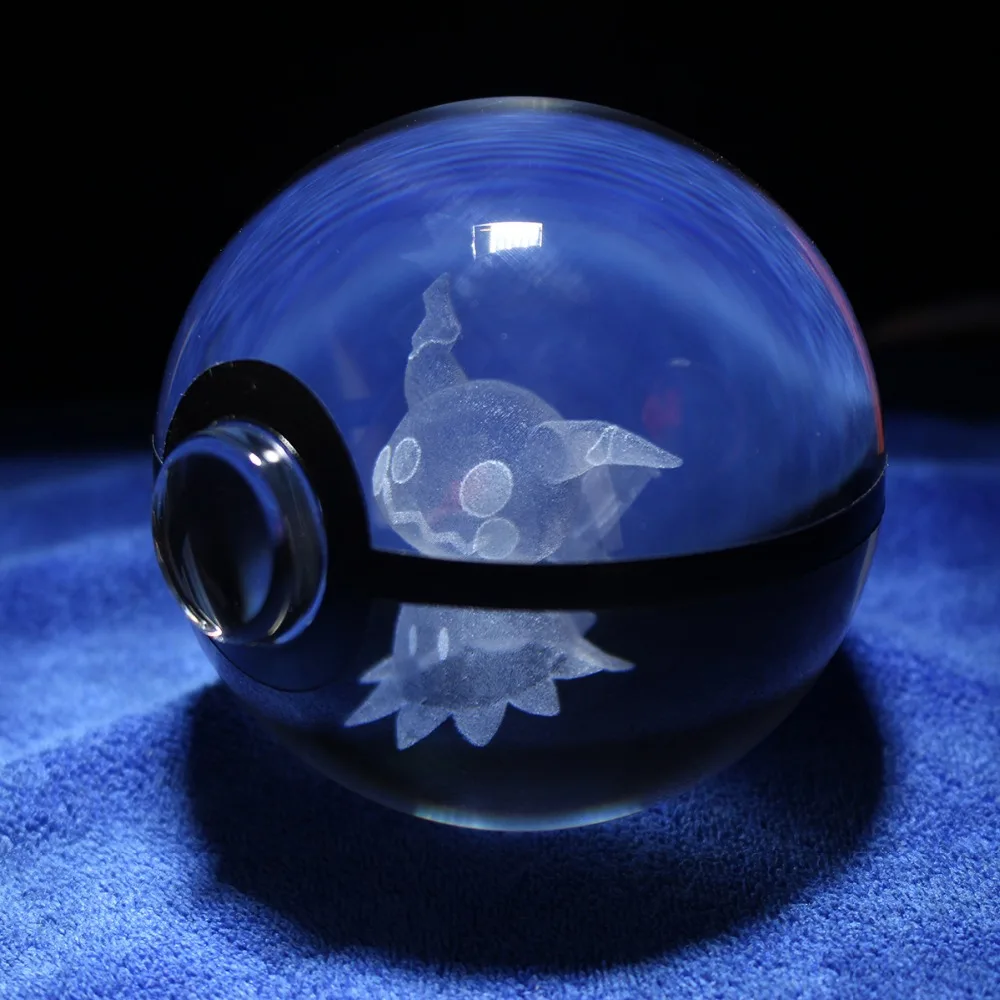 Mimikyu Pokeball Дизайн Кристалл 3D модель конструктор Покемон фигурки для Pokeball сувениры для поклонников