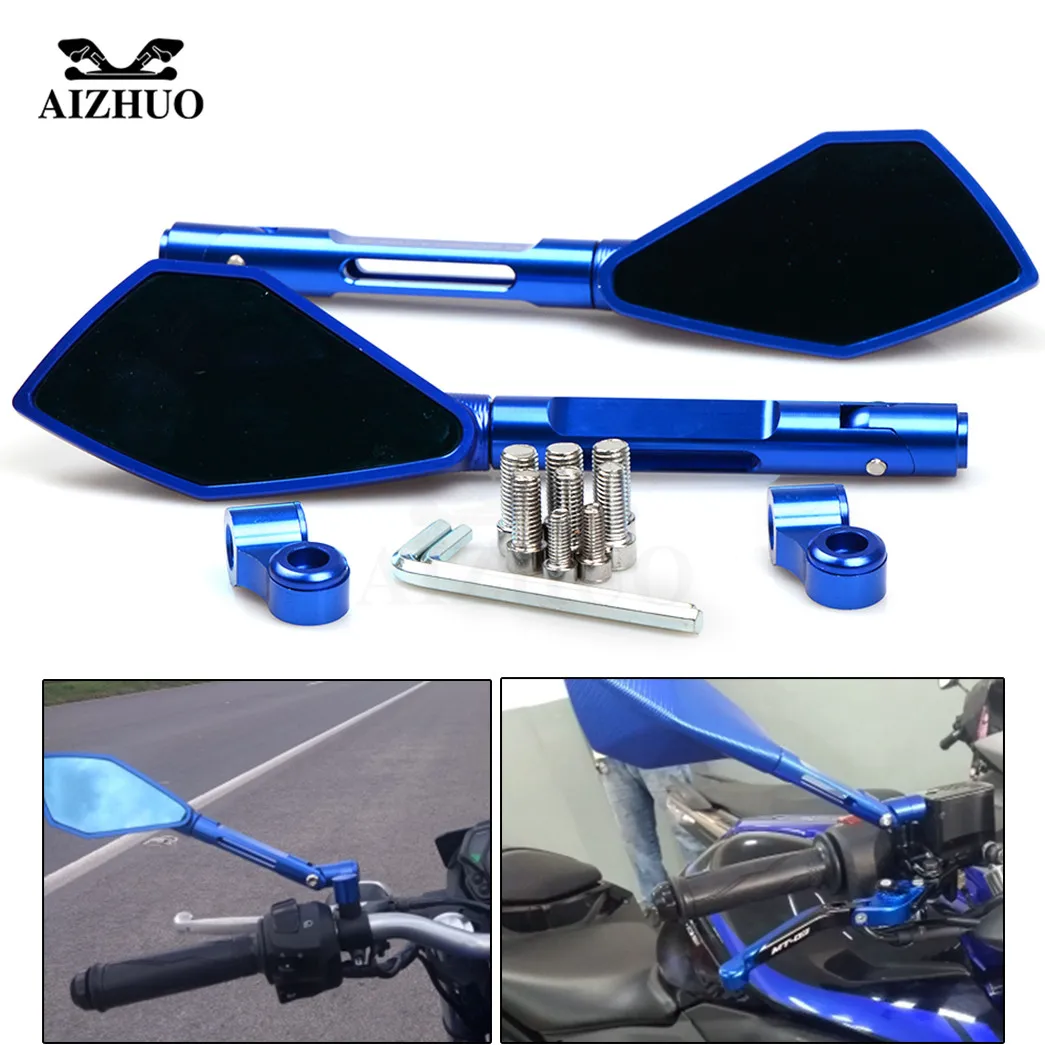 Мотоциклетные боковые зеркала заднего вида для BMW F800GS F650GS F800R YAMAHA YZF R1 R6 MT09 MT07 FZ1 R3 R25