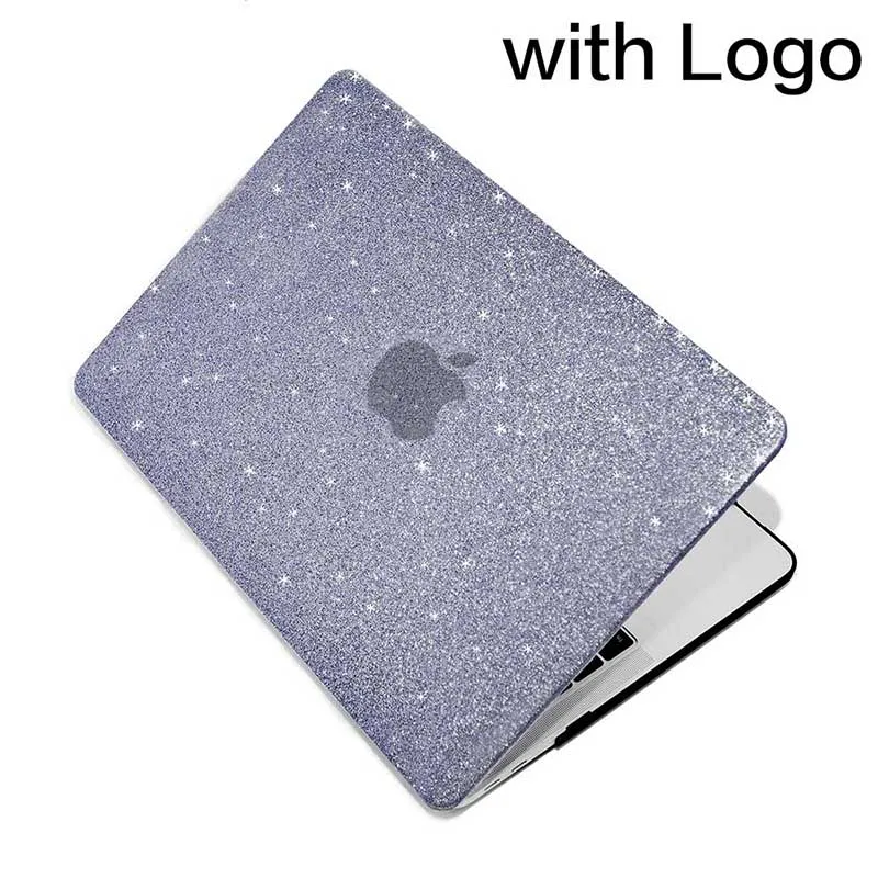 Dark Blue-SF Сияющий блеск Прочный чехол для ноутбука MacBook Pro retina Air 11, 12, 13 лет, 15, для mac Air/Pro 13 15 дюймов A1466 A1708 A1932 оболочки - Цвет: Dark Blue-SF