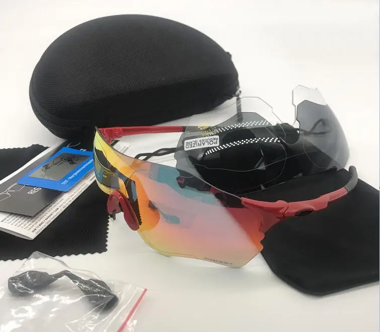 3 lens Polarized Поляризованные очки MTB дорожный велосипед солнцезащитные очки Спорт на открытом воздухе езда бег Рыбалка Велоспорт Солнцезащитные очки велосипед UV400 очки - Цвет: 3 lens Polarized