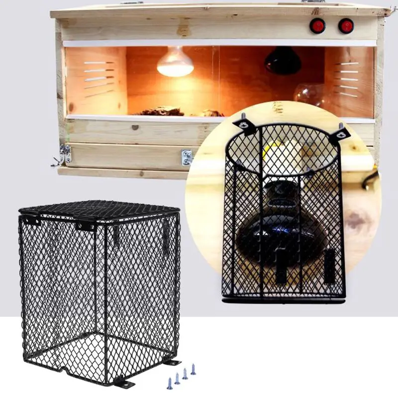 Reptile Heater Guard Heating Bulb Lamp Enclosure Cage Protector Metal Mesh Cover | Дом и сад