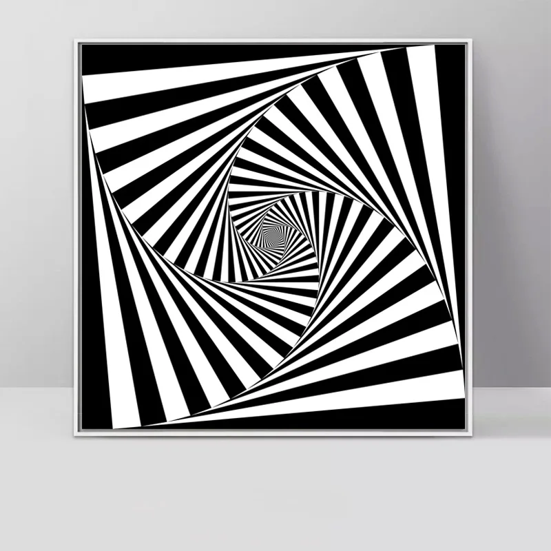 vasarely 2 Современные абстрактные плакаты и принты, геометрические узоры, Картина на холсте, настенные картины для гостиной, спальни, домашний декор, Куадрос - Цвет: vasarely 2