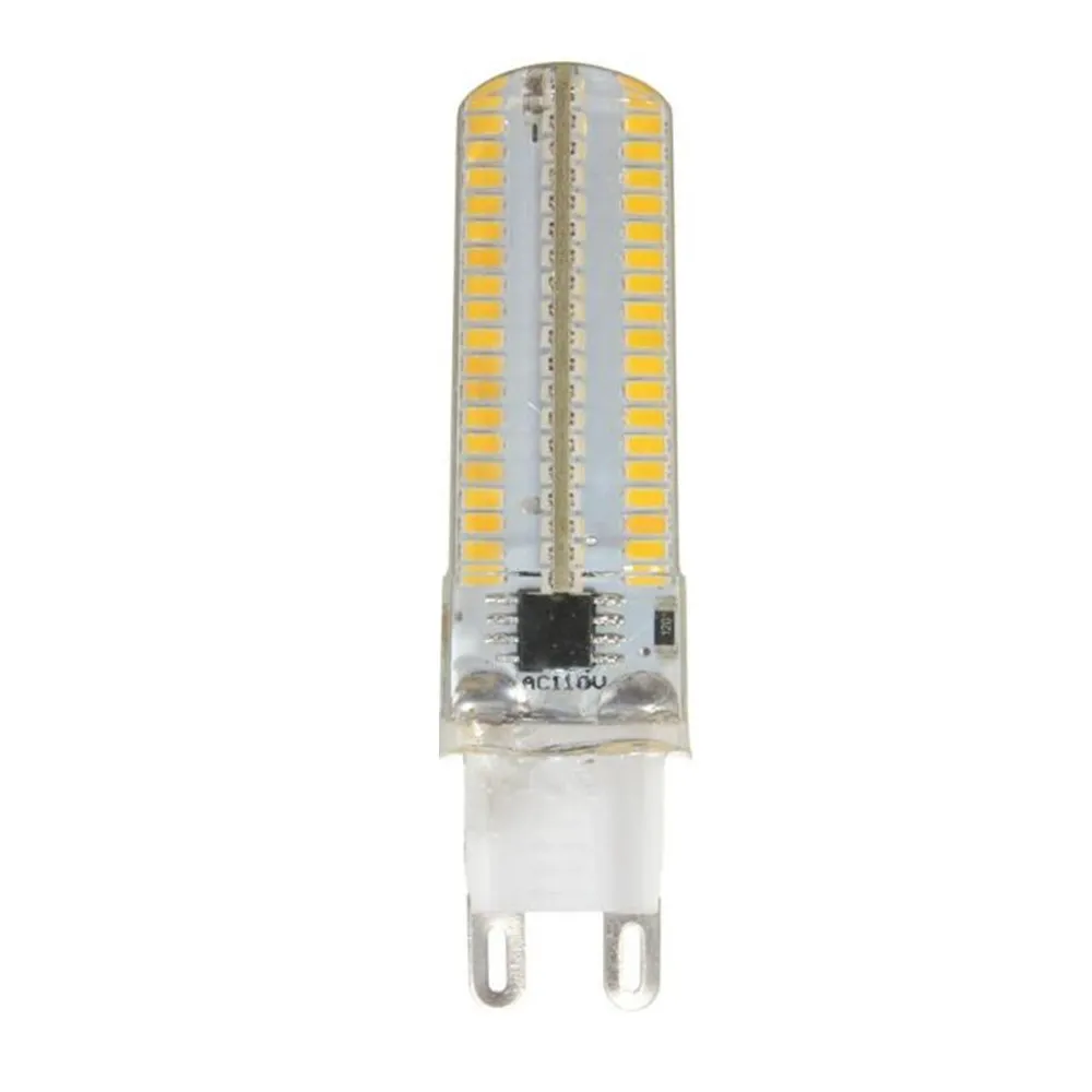 10 шт./лот G9 затемнения 152Led освещения 220 V W 3014SMD лампы силиконовые теплого белого