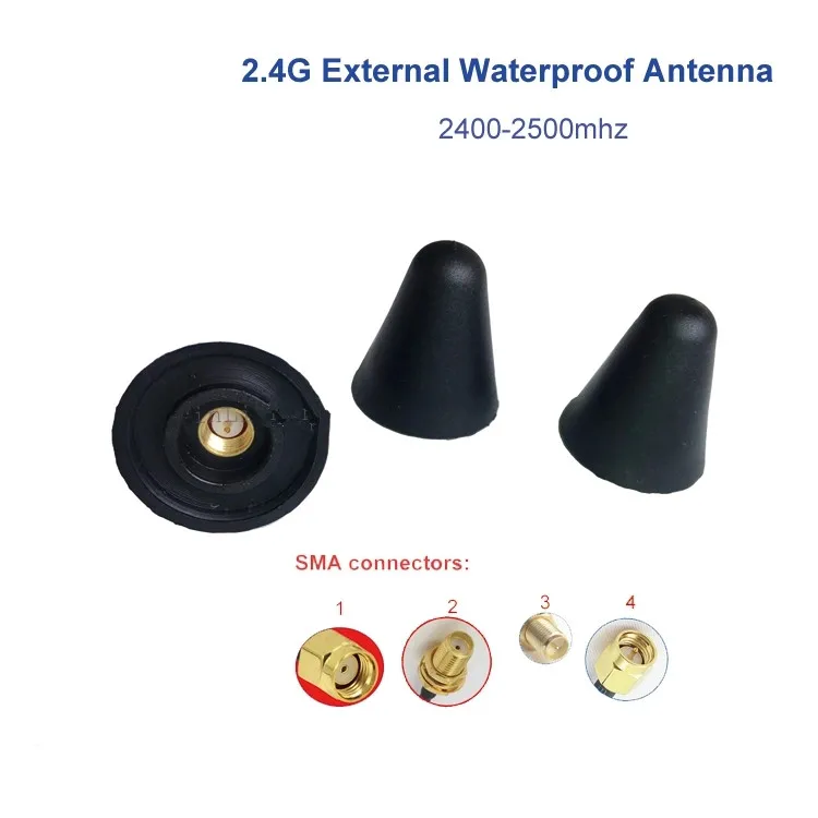 Outdoor waterproof external omni 2.4ghz wifi antenna with RP sma to Ipex RG178 cable 1pca