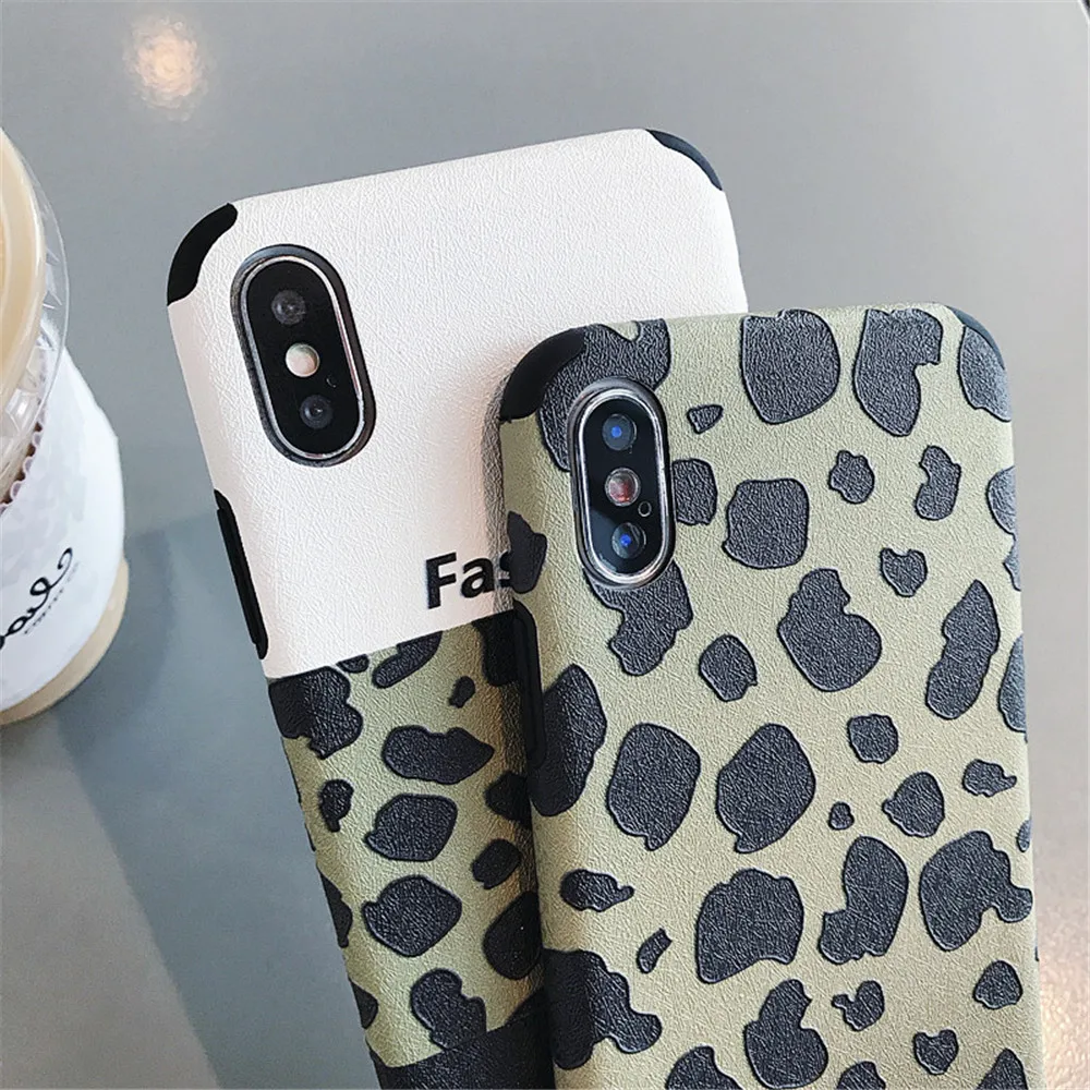 Популярный Новый Животный леопардовый чехол для пары IPhone7 8 6 6S Plus
