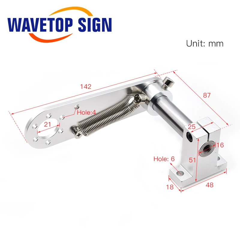 WaveTopSign фиксированный кронштейн датчика рамка держателя 142x87x48 мм с пружиной в