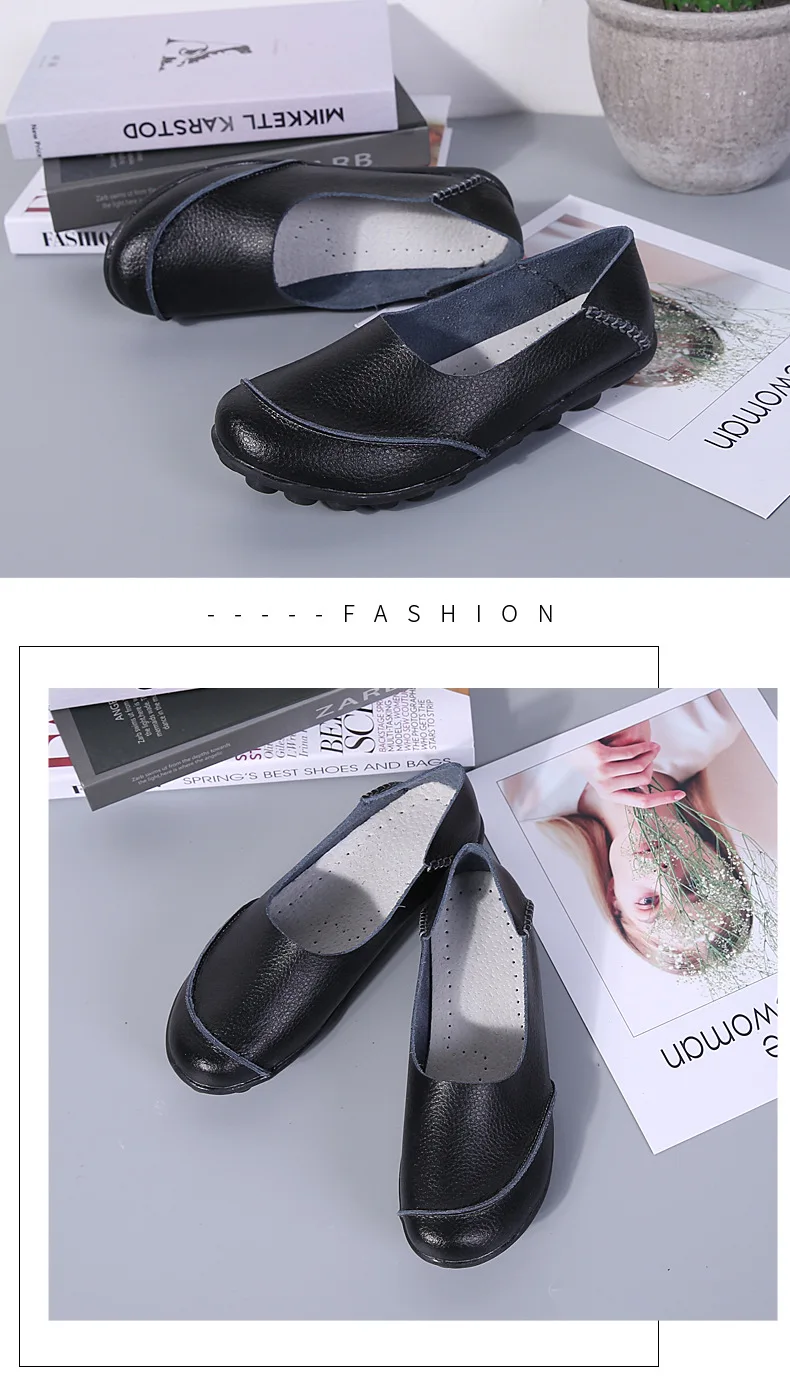 Women Flats Shoes Woman New Moccasins Loafers Women Casual Shoes Genuine Leather Fashion Classic Driving Woman Footwear