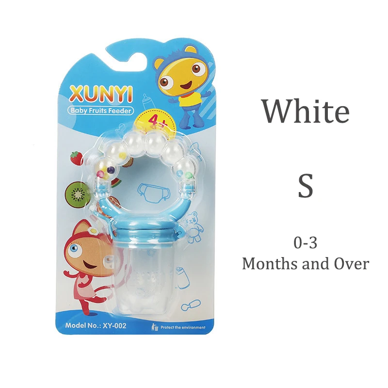 White S 1 шт. бутылочка для кормления свежей пищи, соска для кормления детей, коркормушка для фруктов, соски для кормления, безопасные детские принадлежности, соска, бутылочки - Цвет: White S