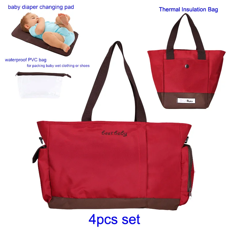 Водонепроницаемая сумка для детской коляски из ткани Оксфорд подгузников мамы