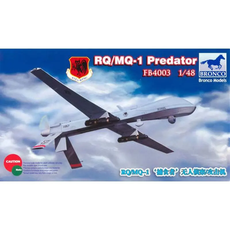 BRONCO FB4003 1/48 RQ/MQ 1 набор моделей с эффектом хищника|Наборы для сборки моделей| |