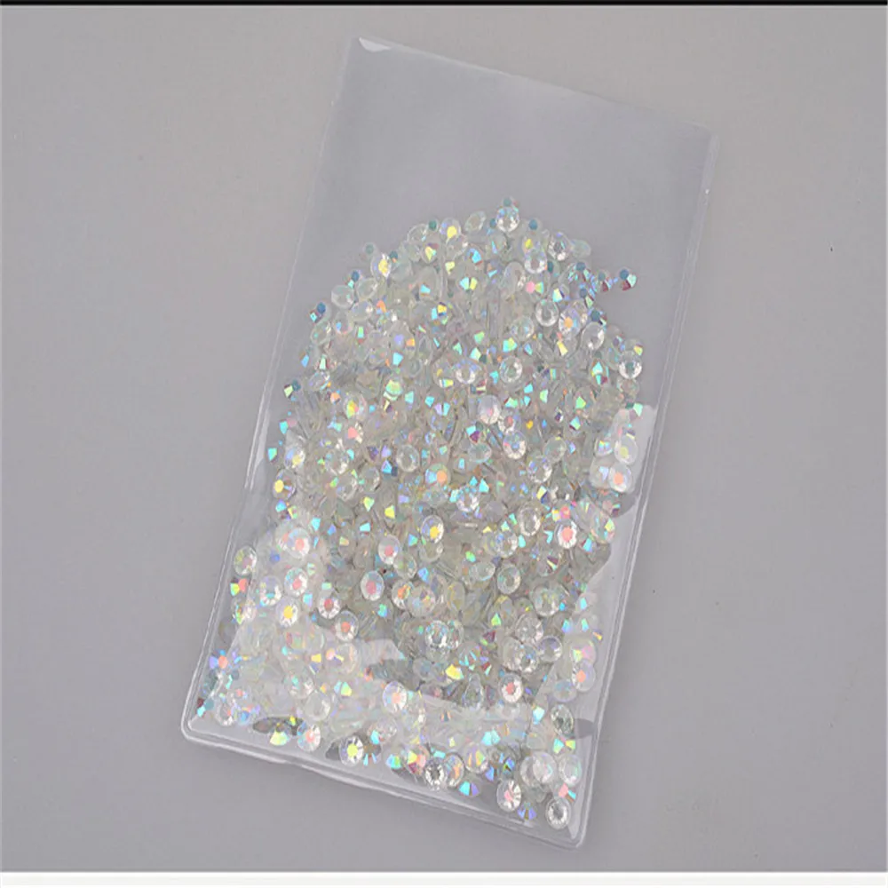

Multi-size 1000pcs Glass Nail Rhinestones 3D AB Crystals Charms Nails Art Decorations Partition Mixed UV Gel Polish Tips