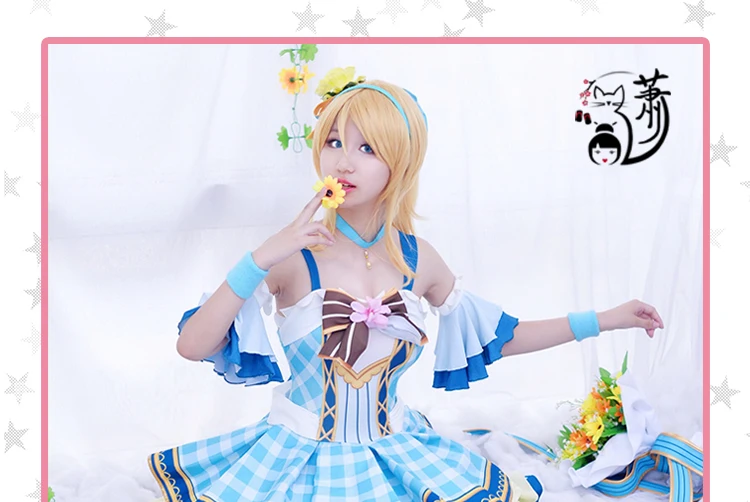 Индивидуальный размер LoveLive цветочный букет аясе Эли женский косплей-костюм платье униформа костюмы для Хэллоуина для женщин аниме одежда