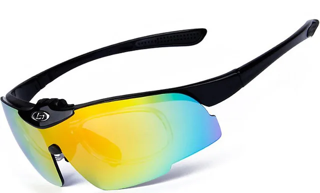 Велосипедные очки UV400 Gafas Occhiali Ciclismo Oculos Bicicleta, солнцезащитные очки, велосипедные очки, флип-линзы, очки - Цвет: Black
