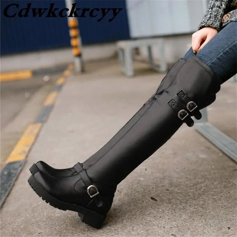 

Promotion product winter fashion Over the knee Long woman boots Flat bottom Leisure time Chivalry boots plus size 34-43