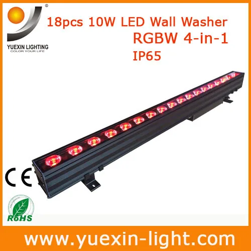 18X10W DMX настенный светильник для мойки RGBW 4 в 1 светодиодный моющийся линейный бар