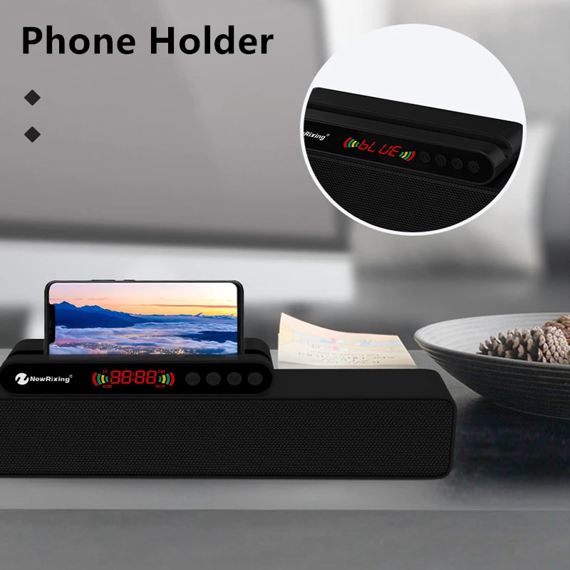 Портативная беспроводная bluetooth-колонка, колонка Colunas caixa de som, bluetooth-приемник, поддержка TF, FM, громкая связь для ТВ, ПК, телефонов