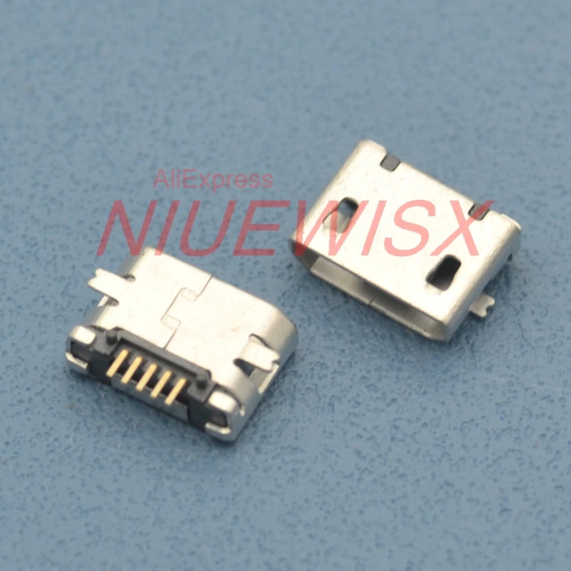 50 шт. микро USB Тип B Женский 5 контактный флэш разъем плата для зарядки с мини