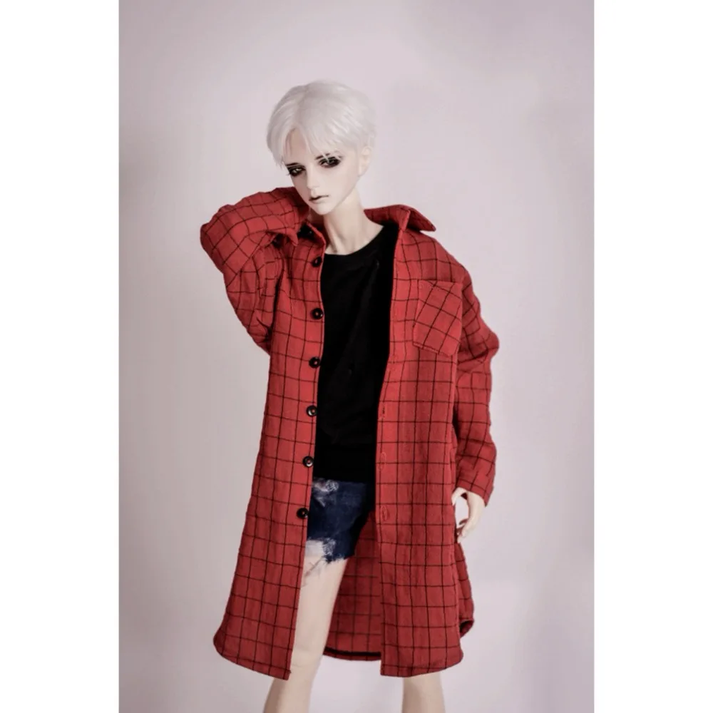 BJD Red Checked Shirt Outfits Long Top Clothing For 1/4 1/3 SD17 70cm 17" 24" Tall MSD SD DK DZ AOD DD Doll HEDUOEP
BJD Red Checked Shirt Outfits Long Top Clothing For 1/4 1/3 SD17 70cm 17" 24" Tall MSD SD DK DZ AOD DD Doll HEDUOEP