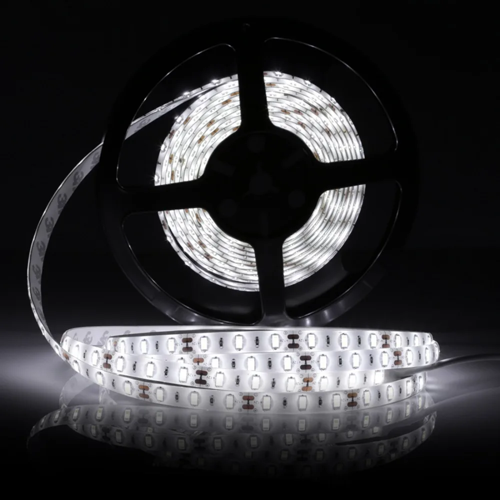 5 M Светодиодные ленты света 300 светодиодный s DC12V SMD 5630 60 Светодиодный s/M Fiexble свет Водонепроницаемый/Non-Водонепроницаемый белая полоса света светодиодные фонари для дома и сада
