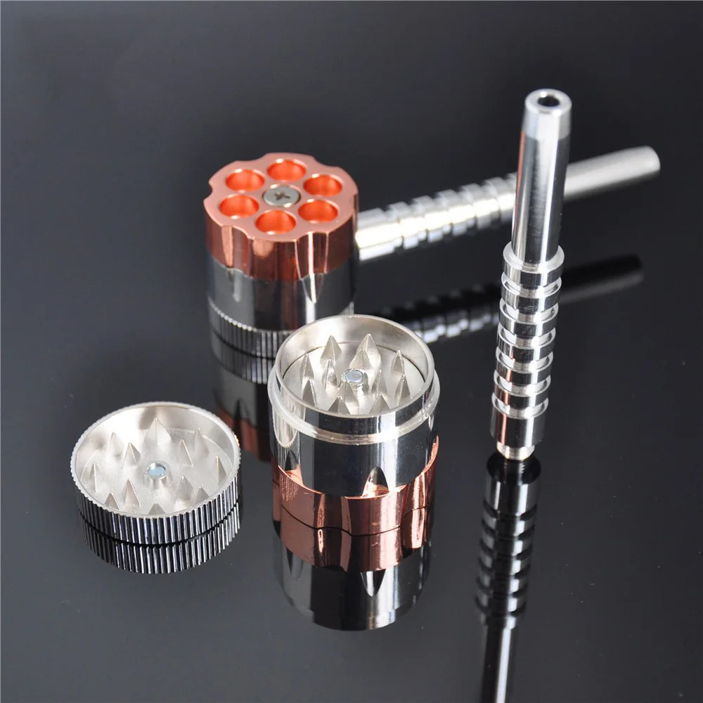 2018 high quality Tobacco Grinder With Hand Zinc alloy Crank Crusher Smoke Grinders |