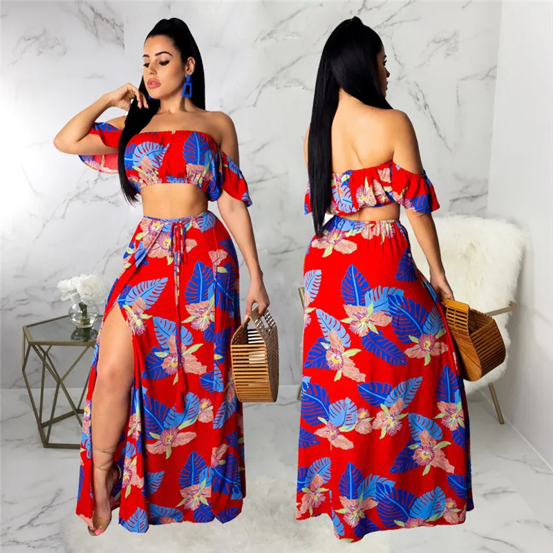 Комплект повседневной одежды из 2 предметов с принтом в виде листиков для девочек