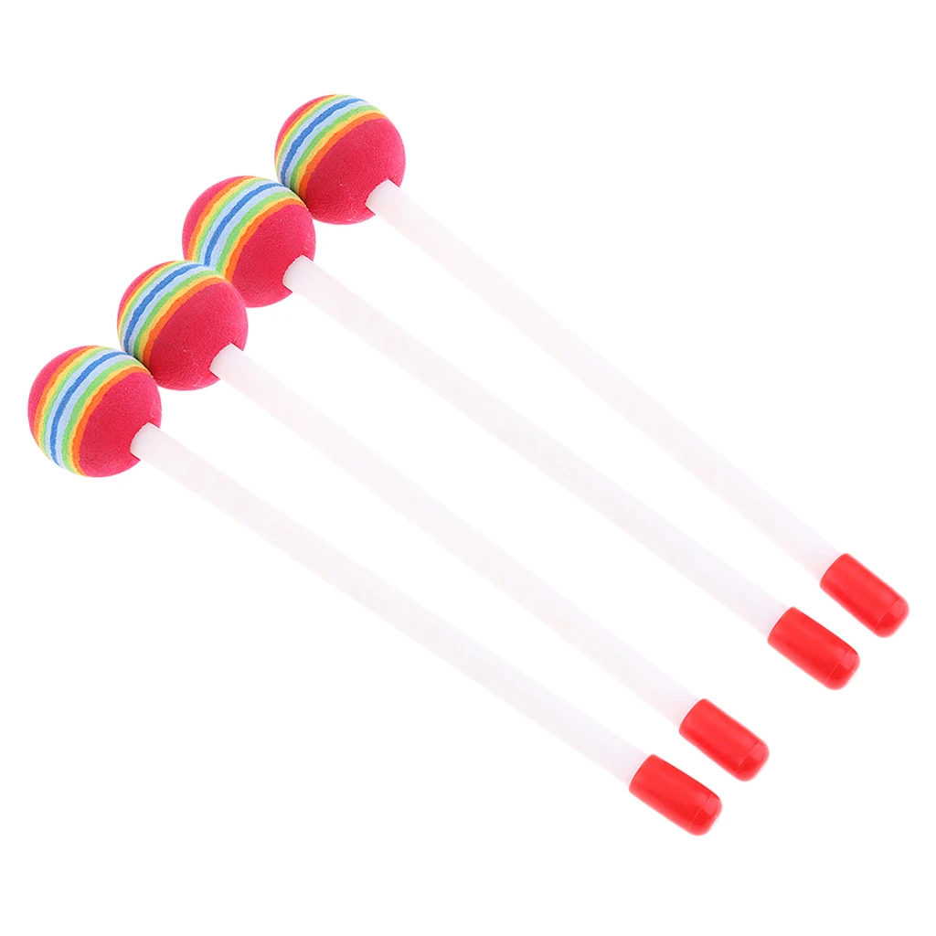 4 шт. круглый войлочный барабан молоток для леденцов ручной детей Детские Игрушки