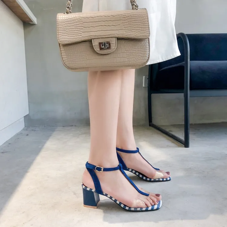 Большой размер 8 9 сандалии на высоком каблуке Женская обувь женские летние