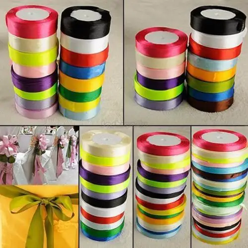 Атласная лента 10 мм 25 ярдов 22 м|webbing 10mm|10mm webbingdecorative webbing |