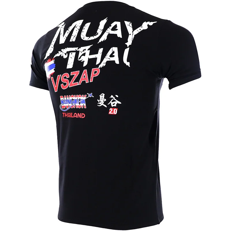 VSZAP MuayThai Bangkok 2 0 T Shirts MMA Fitness Pullover Boxing Trikots Muay Thai Jersey | Спорт и развлечения