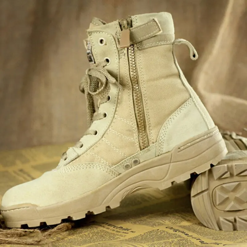 Для мужчин взлома Тактический развернуть t ботинки в стиле милитари Высокое