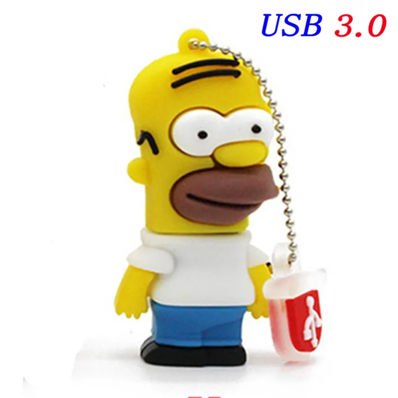 T3 SHANDIAN USB 3,0 Барт Симпсон мышь волк 4 ГБ 8 ГБ 32 ГБ карта памяти U диск Флешка Homer ручка привода USB флеш-накопитель - Цвет: T3