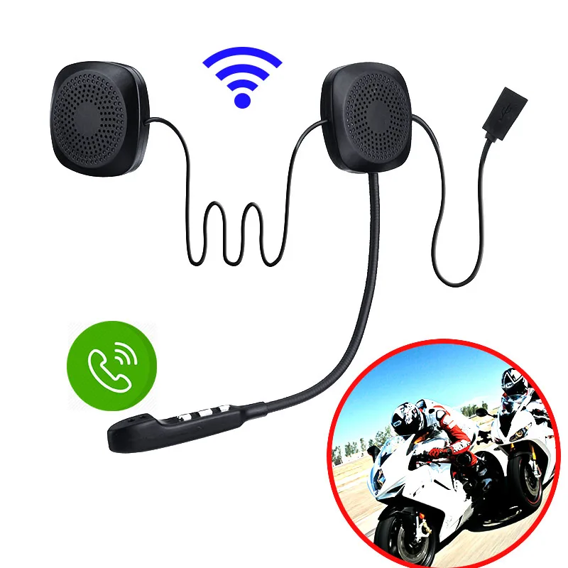 Водонепроницаемый Moto bluetooth 50 м Беспроводной анти помех Шлемы гарнитуры хэндс фри