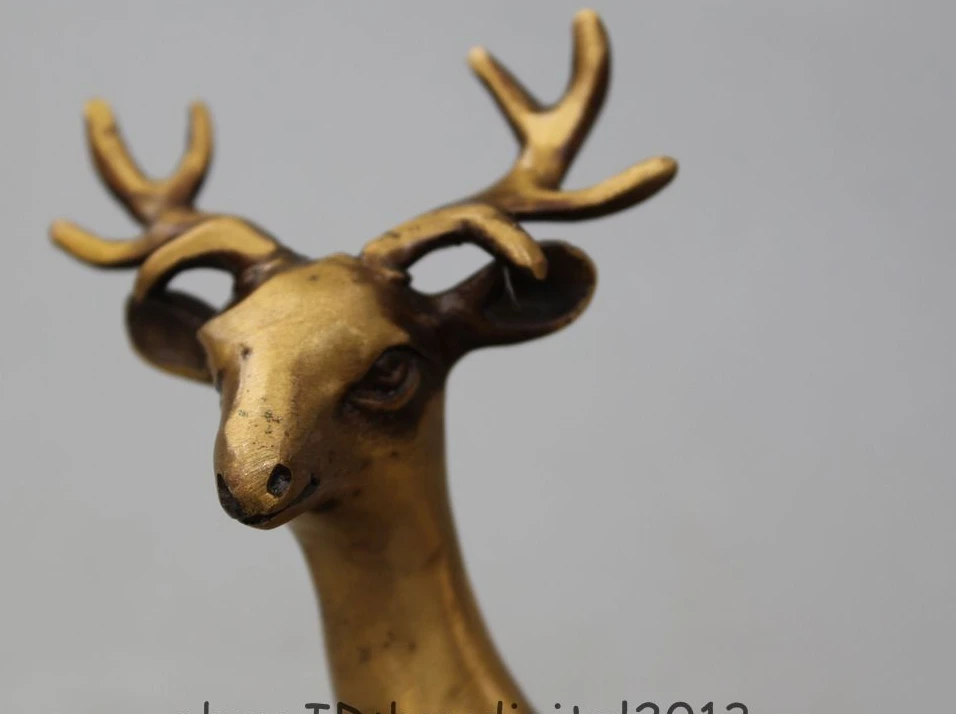 8 &quotкитайская медная статуя оленя фэн шуй в народном стиле | Дом и сад