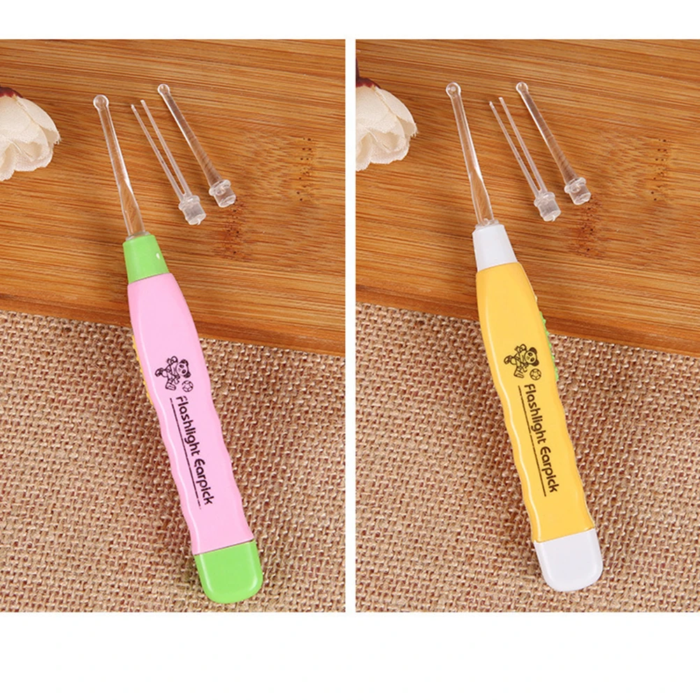 Пинцет для ушей со светодиодной подсветкой удаление Очиститель воска забота о