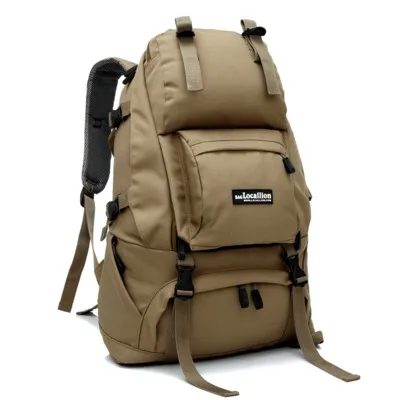 khaki 40L водонепроницаемый спортивный рюкзак, рюкзак для путешествий Для мужчин Женская спортивная сумка горный туризм; Кемпинг; Пешие прогулки походы рюкзак Mochila - Цвет: khaki